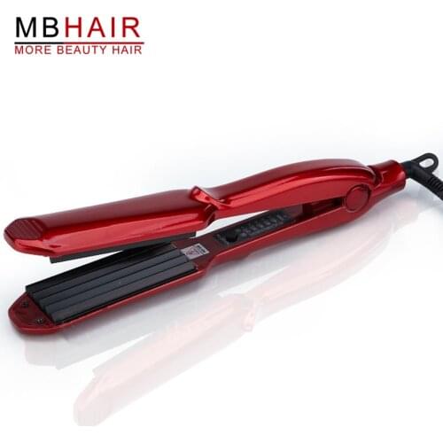 Professional ceramic corrugated iron for wave corrugation Crimping flat irons curling cone Wide hair Crimper Wave Plate