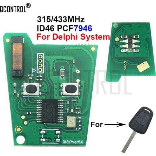 QCONTROL Car Control Remote Key Electronic Circuit Board for Opel / Vauxhall Signium 2005 - 2007, Vectra C 2006 - 2008