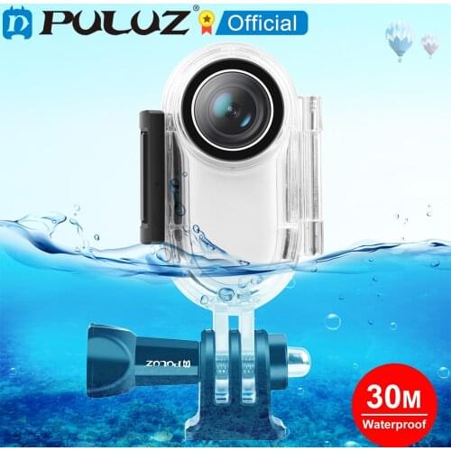 PULUZ 30m Underwater Waterproof Housing Protective Case for Insta360 GO 2 Diving Cover with Base Adapter & Screw