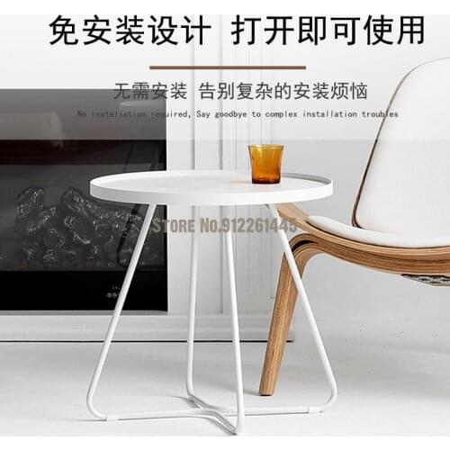 Net Red Sofa Side A Few Light Luxury Corners A Few Small Round Tables European Style Small Tea Table Small Table Mini Bedside Ta