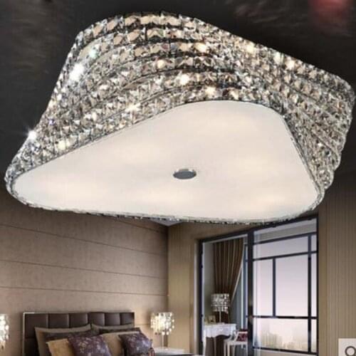 Modern simple crystal chandelie LED ceiling lamp living room lamp bedroom led restaurant fashion personality bar lighting lamps