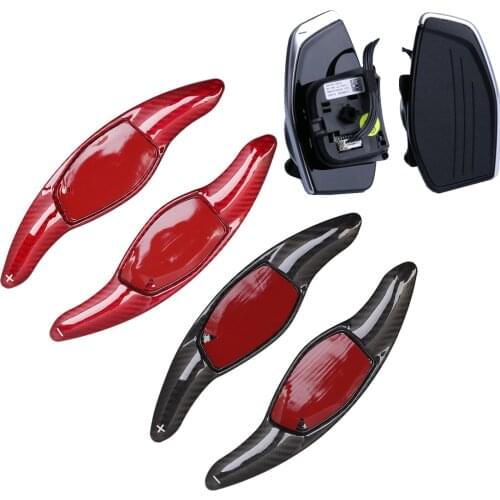 Carbon Fiber Shift Paddles For Audi R8 TT RS 2016-2018 RS3 RS 2017 2018 RS4 2018 Car Steering Wheel Paddles Extend DSG Stickers
