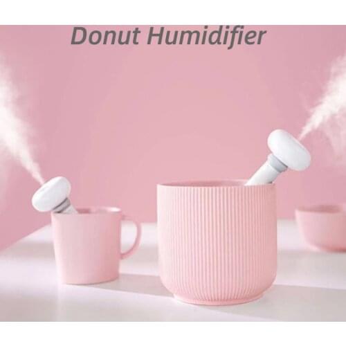 Donut Humidifier Universal Mini Spray Usb Travel Portable Creative Mineral Water Bottle Humidification Tool