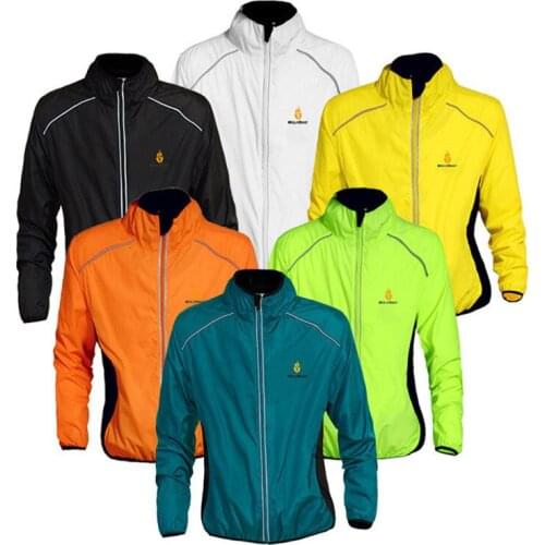Cycling Jersey Reflective Waterproof Windproof Breathable Polyester Cycling Jersey Sport Equipment for Mountain Biking