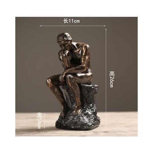 VINTAGE THINKERS ABSTRACT DECORATION HOUSEHOLD ACCESSORIES CREATE CREATIVE RESIN SCULPTURE CRAFTS STATUE HOME