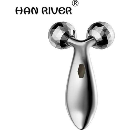 High quality portable skin care instrument with facial compactifier face massage device, artificial hand wheel face massager