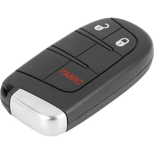 X Autohaux Brand New Replacement Car Key Fob Shell Case Black Remote Car Key Case M3N-40821302 for Jeep Renegade 2015-2018