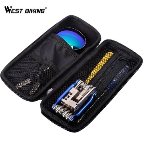 WEST BIKING Storage Boxes Capsule Store Keys Apply Bottle Cage Glasses Repair Tools Kit MTB Bike Cycling Tool Bags Bicycle Tools