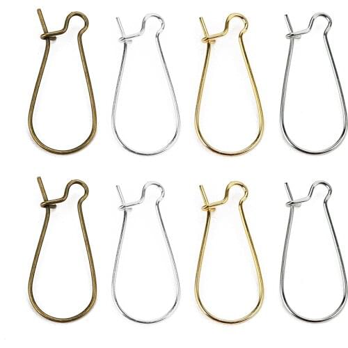200pcs/lot Wholesale Fashion Earring Hoop Ear Wires Earring Findings Hook Fit Hook Earrings for DIY Jewelry High Quality F108