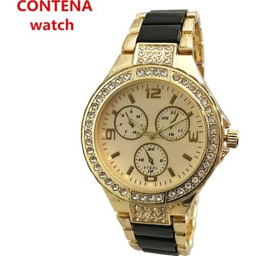 Reloj Mujer CONTENA Fashion Wrist Watch Women Watches Ladies Top Brand Famous Crystal Watch Female Clock Saat Relogio Feminino