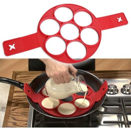 1PC Silicone Fast & Easy Way to Make Perfect Pancakes Egg pancake Omelette Mould Ring Kitchen Cake Mold Tool OK 0514