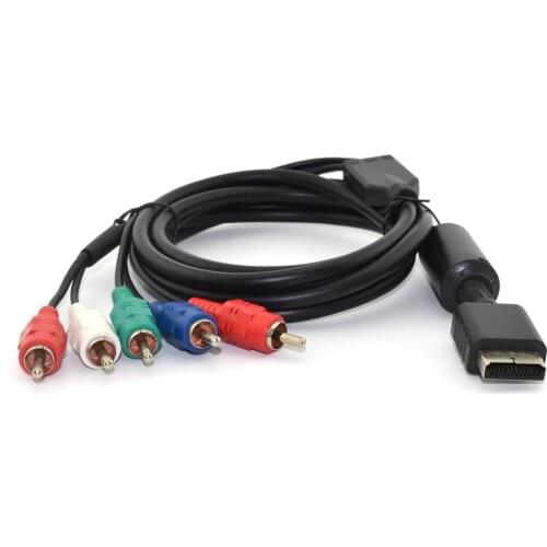 10PCS 1.8M Multi Component AV cable Audio Video HD TV Cable For Playstion 2 For PS2 for PS3 Controller