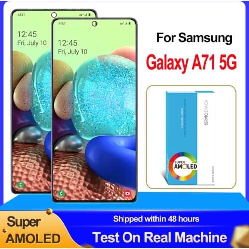 100% Original 6.7'' Super AMOLED Display For Samsung A71 5G A716 A716U Full LCD Touch Screen Digitizer Assembly Repair Parts