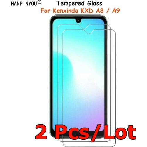 2 Pcs/Lot For Kenxinda KXD A8 / A9 Tempered Glass Screen Protector Explosion-proof Protective Film Toughened Guard
