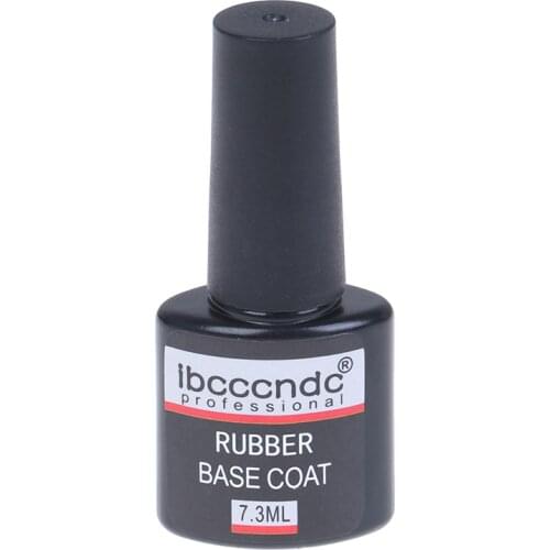 Rubber Base Coat Top Coat Gel Nail Polish Soak Off Long Lasting Nail Art Gel Varnish 7.3ML UV LED Nail Gel Lacquer