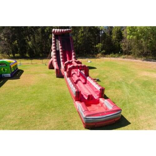 Free sea ship to port,18x6x7m high giant commercial inflatable water slide, volcano theme inflatable slide and slip with pool