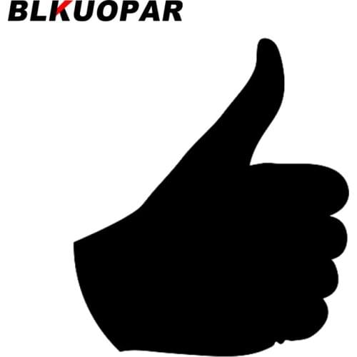 BLKUOPAR for Thumb Up Thumb Down Silhouette Car Stickers Waterproof Simple Decals Scratch-Proof Refrigerator Trunk Decor