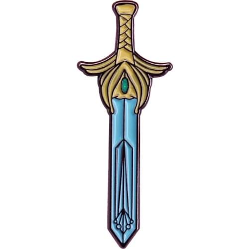 DZ165 Princess Sword Enamel Pins Badge Brooch Backpack Bag Collar Lapel Collection Jewelry Fans Gifts