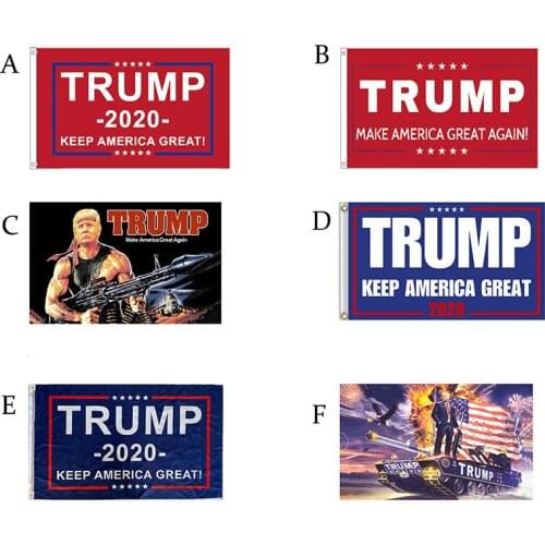 Trump 2020 Flag Polyester Printed Trump Flag Keep America Great for President USA 2020 Trump Campaign Flag 150x90cm