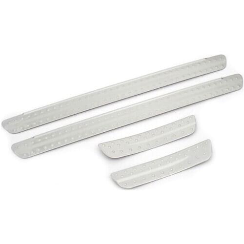 Chrome Door Sill Scuff Plates for Nissan March K13 2010-2012
