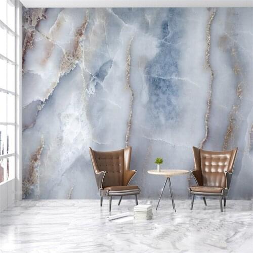 Custom Any Size Abstract Marble Stone Wall Cloth Living Room Sofa TV Background Wall Decorative Wall Paper Waterproof Wall Mural