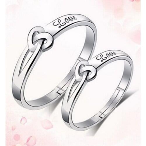 High-quality ring Korea to Europe married couple rings personalized ring opening ring (one pair price)