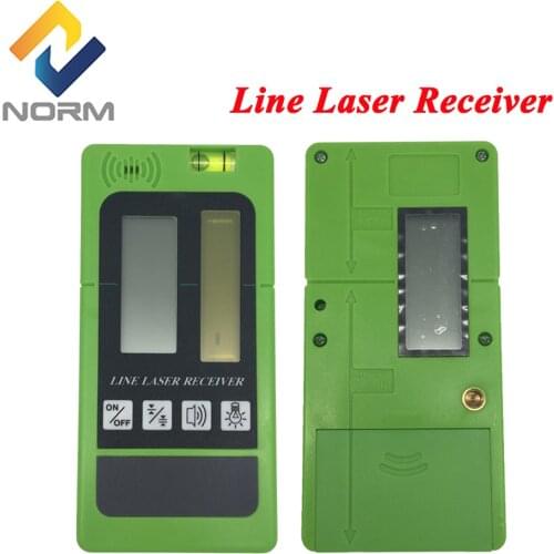 Laser Receiver Detector for Norm 2/5/8/12 Lines Laser Level with Pulsing Mode for Green/Red Beam Line Level Measure tool