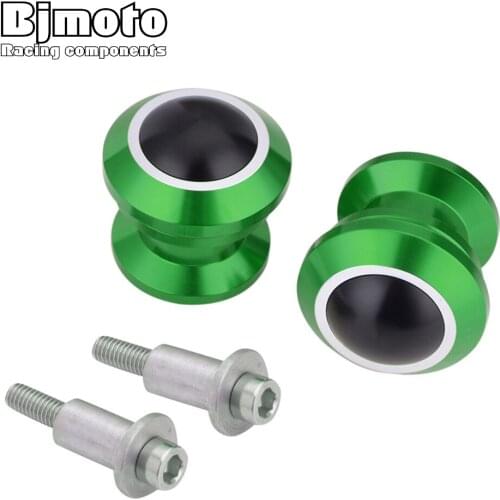 BJMOTO Motorcycle CNC Swingarm Sliders Spools For Kawasaki Ninja 250 ER6 Z 250 ER6F Z900 2017 Z800 ZX10R ZX6R Motorbikes