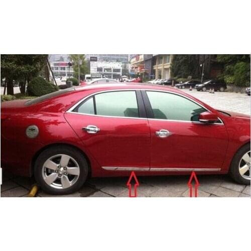 Stainless steel Body door Side Molding Trim Chrome For 2013 Chevy Malibu