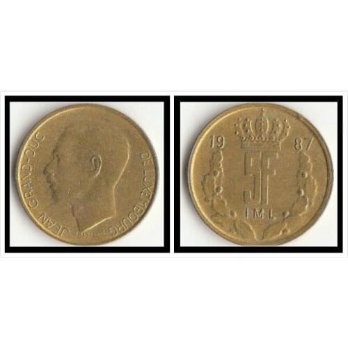Luxembourg 5 Francs Coins Europe New Original Coin Commemorative Edition 100% Real Rare Eu