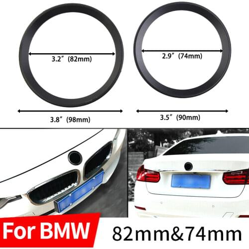 Covers Logo Surrounding Ring For BMW F30 E90 3 4 Series 82 Mm & 74 Mm Emblem Red