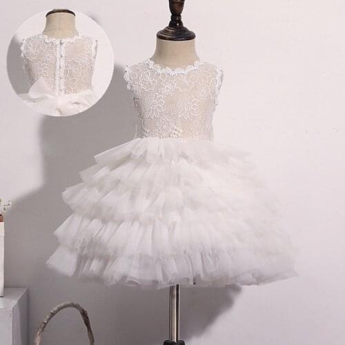 Kid Wedding Dresses for Girls Elegant Flower Princess Long Gown Baby Girl Christmas Dress vestidos infantil Size 2 6 8 10Years