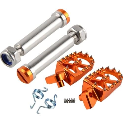 CNC Foot Pegs Footrests Footpeg Pins For KTM 200 250 300 350 390 400 450 500 501 530 XC-W XCF-W EXC EXC-F FREERIDE 250F/R 350