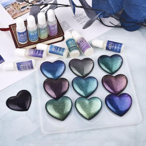 10ml Mirror Chameleons Resin Pigments DIY Crystal UV Epoxy Resin Mold Glitter Magic Discolor Liquid Dye Jewelry Making Supplies