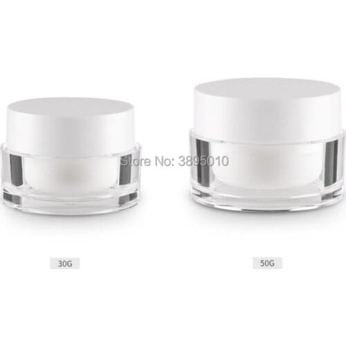 Empty Makeup Cosmetic Face Cream Jar Pot Bottle Acrylic Container 30g 50g Makeup Face Cream Container F339