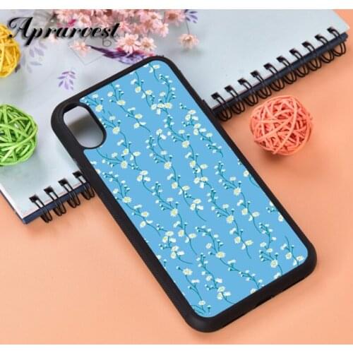 Aprarvest Silicone Rubber Phone Case Cover For iPhone 6 6S 7 8 PLUS X XS XR 11 12 MINI PRO MAX Flower Chains