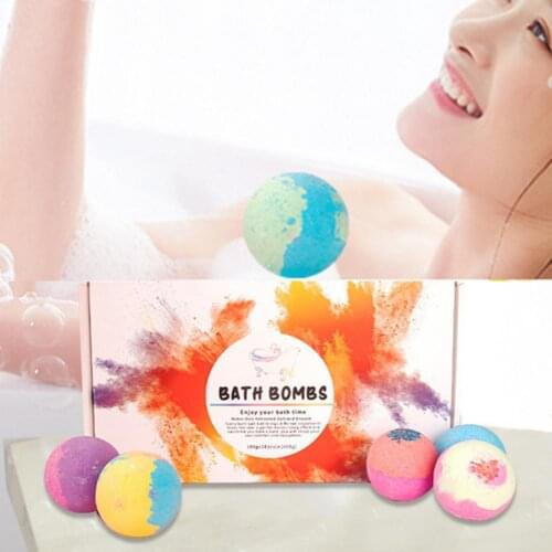 12Pcs/Set Bath Salt Ball Dried Flower Multifunctional Ease Natural Essential Oil Bubble Bouncy Explosion Bath Ball for Home Bath