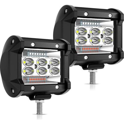 4" LED Combo Work Lights Bar Spotlight Flood light 36W 60W 72W for Motorcycle Tractor Boat OffRoad 4WD 4x4 Truck SUV ATV 12V 24V