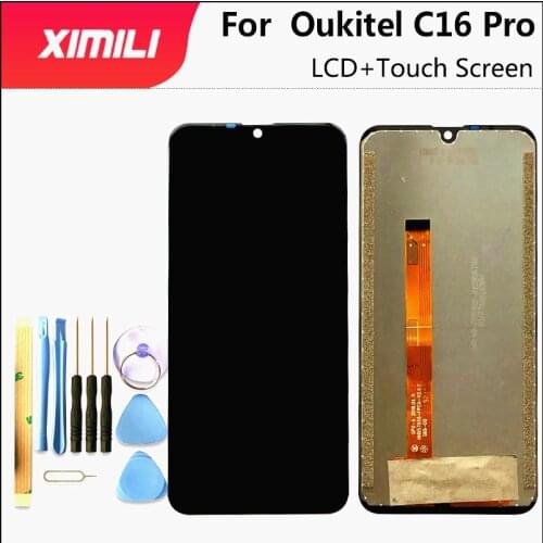 For Oukitel C16 Pro LCD Display and Touch Screen 5.71'' Digitizer Assemly For C16 Pro Phone Repair Parts With Tools And Adhesive