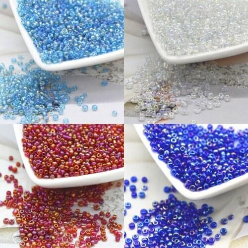 1600Pieces DIY Accessories Beads Irrigation Silver Rice Beads 2MM Cross Stitch Millet Beads DIY Loose Handmade Materials