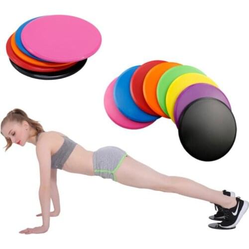 Gliding Discs 2PCS Slider Fitness Disc Indoor Training Exercise Hip Trainer Yoga Home Gym Exercise Equipment