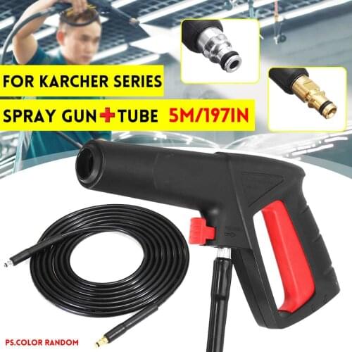 5M Water -Gun High Pressure Washer Car Washer Spray Guns With Tube Random Color For K Water Spray Sprinkler Cleaning Tool