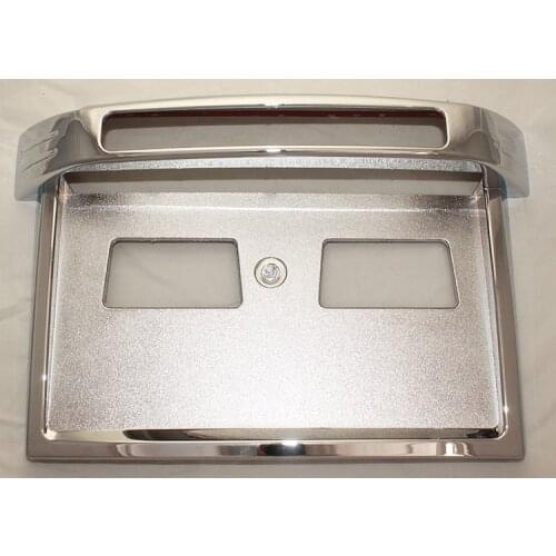 Car sticker styling Rear back License Plate Trunk Lid Cover tailgate bumper frame trim 1pcs FOR Mitsubishi Pajero V73 2001