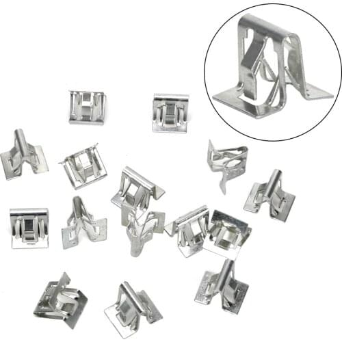 Car Fasteners 15Pcs Interior Trim Plate Fixed Iron Clip Buckle Car Dashboards DVD Auto accessories Universal