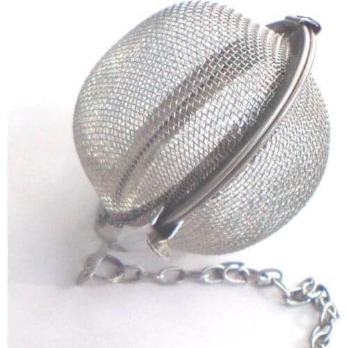 FREE SHIPPING 1pcs Stainless Steel Tea Ball 4.5cm Pot Infuser Strainer Sphere Locking Spice Mesh Infuser