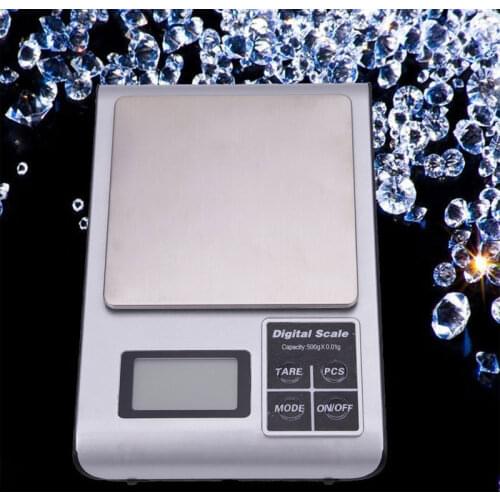 Digital Kitchen Pocket Scale, 500g/0.01g or 3000g/0.1gHigh Precision Portable Food Jewelry Scale with Platform LCD Display