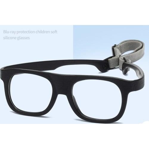 Integrated Anti Blue Light Kids Glasses TR90 Flat Lens Optical Glasses Myopic Hyperopia Amblyopia Strabismus Astigmatism Eyewear