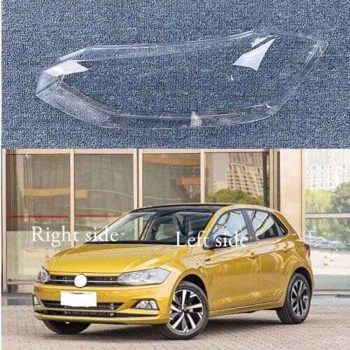 For Volkswagen VW Polo 2018 2019 2020 Headlight Shell Lamp Shade Transparent Cover Headlight Glass Headlamp Cover