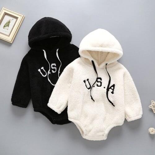 Girls Boys Romper New Born Baby Clothes 2019 Korean Version Of The Spring Baby Girl Romper Baby Plush Jumpsuit Baby Out Clothes