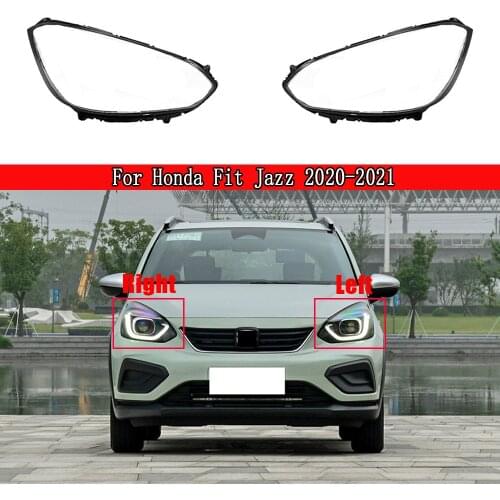 Car Headlight Cover Lampcover Lampshade Lamp Glass Lens Case For Honda Fit Jazz 2020 2021 Auto Light Caps